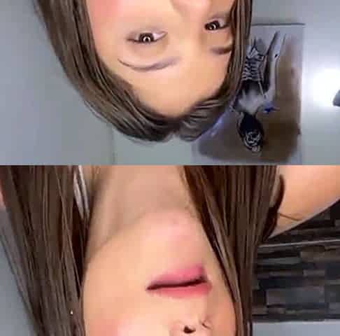 Busty brunette with big boobs rides cock