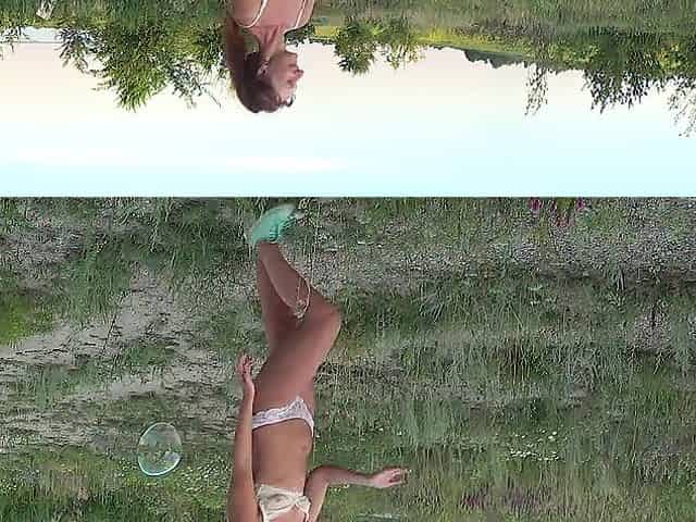 Soad bubbles ib=n the white underware