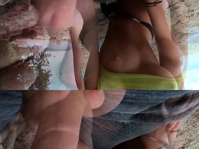 Public Fuck on a Greek Beach with a Big-Titted Amateur