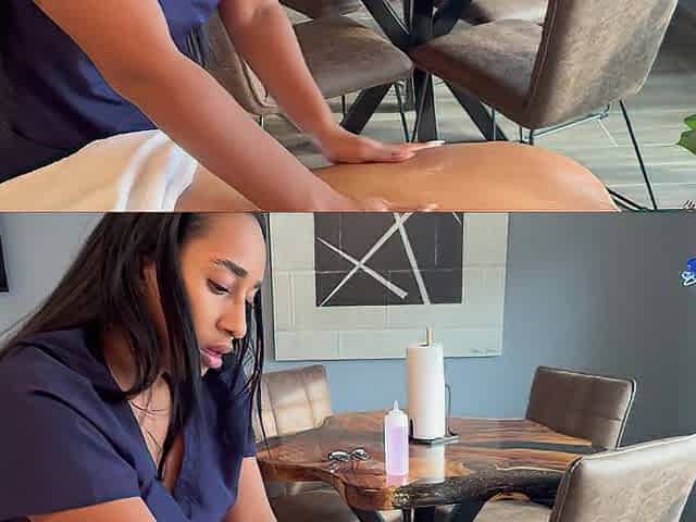 Erotic massage until that babe squirts. Leyne Rodriguez and Karla Turner