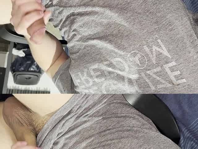 Cum Explosion + Replay in Slow Motion