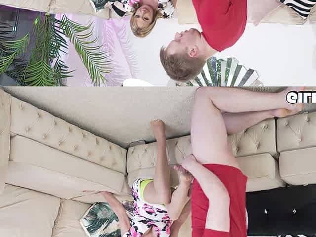 Stepgranny Holly Jane Disciplines Panty-sniffing Dude With Her Mature Pussy