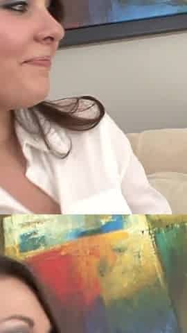Sexy girlfriends talk in bed but willing and wet fill each other with attention