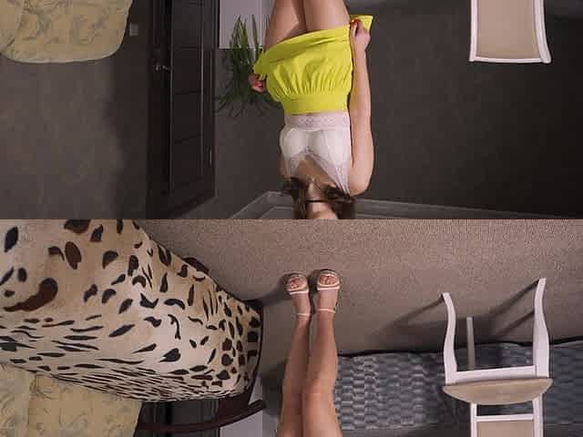 Hot MILF Bend Over Ass Tease Long Legs Fetish