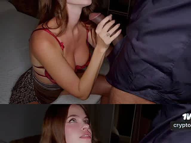 My BOSS fills my throat with milk after banging him