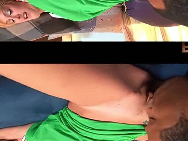 Breasty Golden-haired Daphne Flor Takes Thick Ebony Dick In Small Snatch