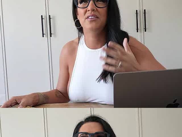 My large titty college professor sneaks into my dorm room - Courtney Tillia