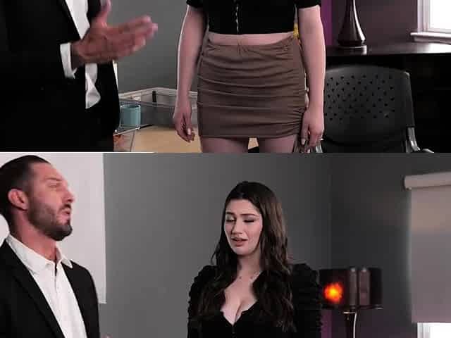 Naughty America - Big tit brunette Alyx Star fucks her boss