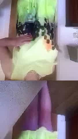 Blonde amateur gives webcam show with toys