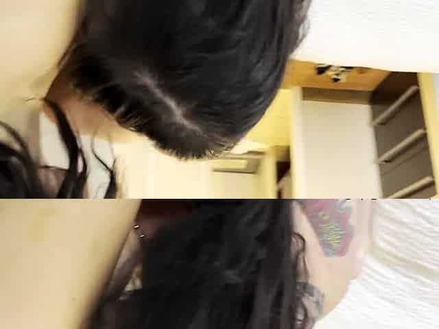 Teen fingering pussy while licking ass