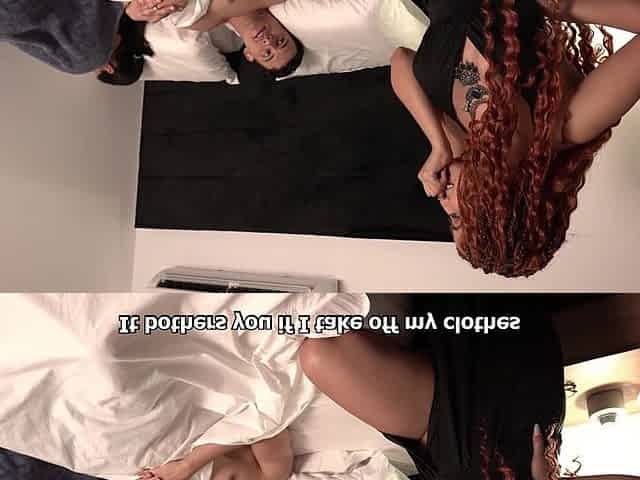 Neighbor Come to Bed with Us but Do Not Move Too Much to Fuck on the Sly.