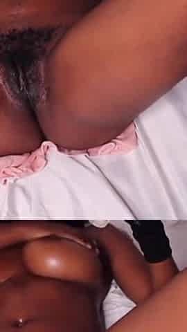 Old but Gold Ebony Masturbating in the Middle of the Night