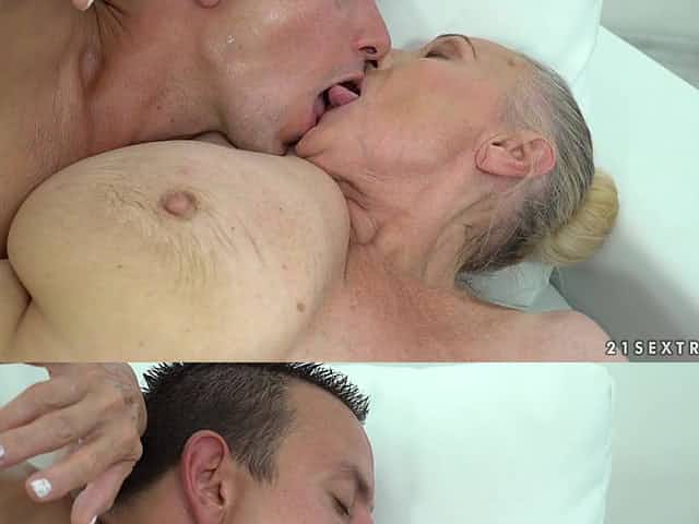 Sila is a horny grandma who loves choking on a dick