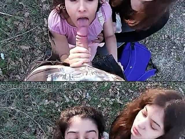 Having Fun With 2 Stranger Girls That Come Back From School60fps - Public