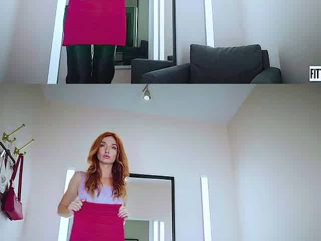 FITTING-ROOM Exclusive ANAL VIDEO with busty Red Fox