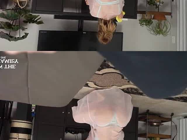 Large Butt Step Mama Bangs Step Son After Seeing His Boner Whilst Cleaning - Scene 2of3 - AITSF240927
