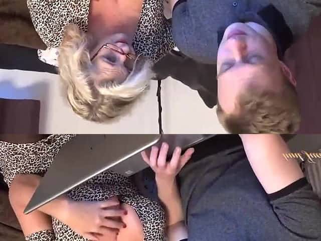 Breasty golden-haired mama, Camila is often having sex with younger boyz, coz it feels precious