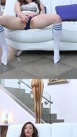 Dillion Harper Catches Casey Calvert Being Naughty and Joins in with Ass Rimming and Dildo Fucking Hardcore