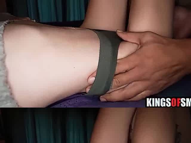 Slim Gal Stretched By Large Ebony Rod