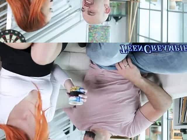 Redhead Gets Jizzed In After Riding