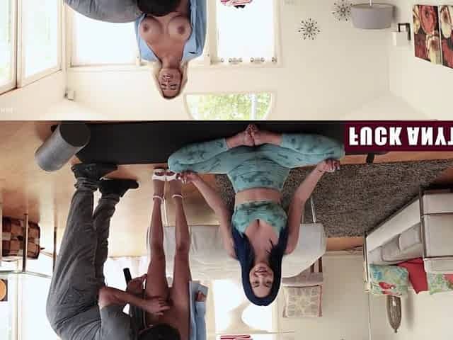 Yoga Session Turns Into a Wild and Kinky Three-some on Live News - Fuckanytime