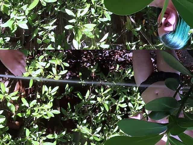 Busty amateur teen outdoor hardcore facial action