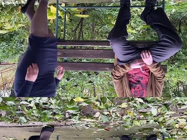 A public park is the most good place for a aged stepmother to masturbate