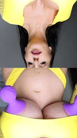 Brunette and her toys have close up masturbation sex