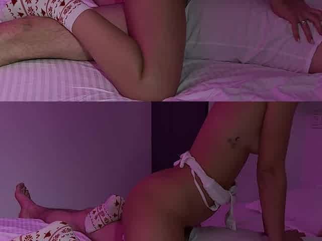 Petite Girl Saddles an Adult Guy