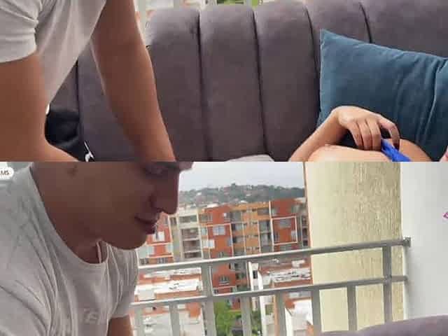 Horny Latina wife likes doggystyle with enormous chisel while husband watches - Spanish porno!