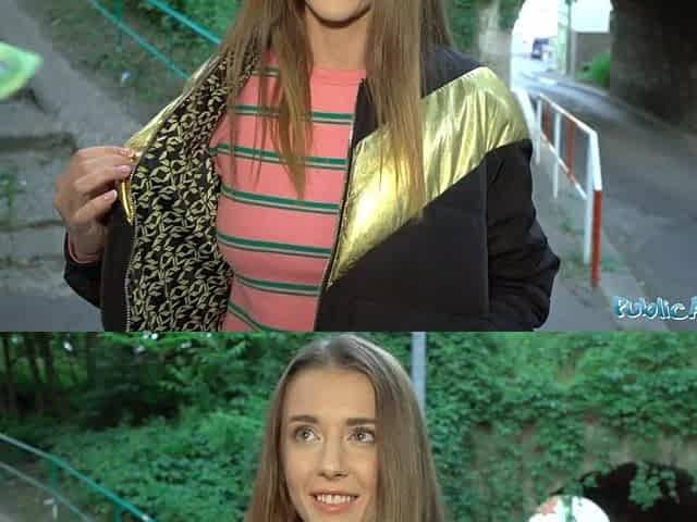 Public Agent Sybil Kailena wonders into the path of a stranger for spontaneous banging