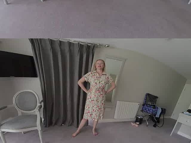 German Blonde Catches Landlord Jerking off