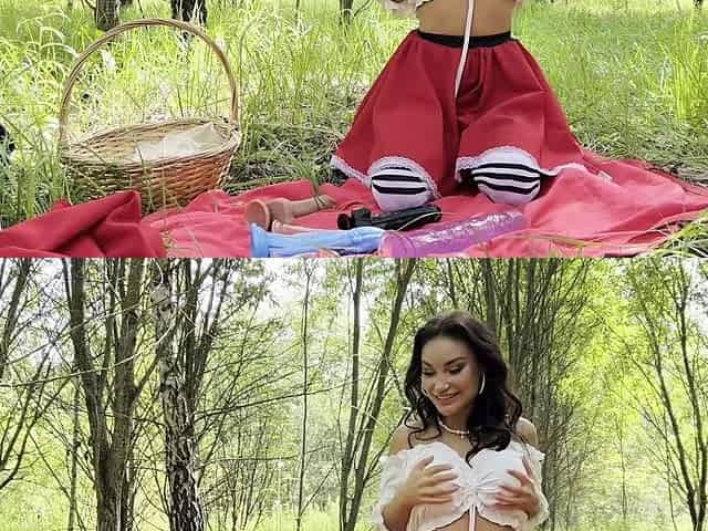 Red Riding Hood Monika Fox Found Big Dildos On Way To