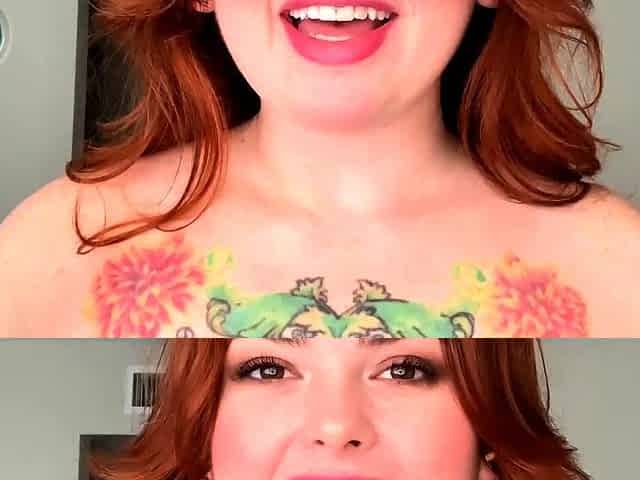 Amateur redhead shaves and masturbates