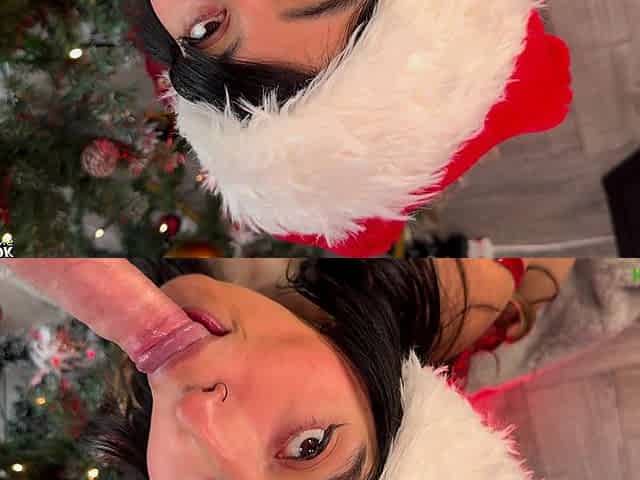 Aaliyah Yasin Gets a Big Christmas Facial