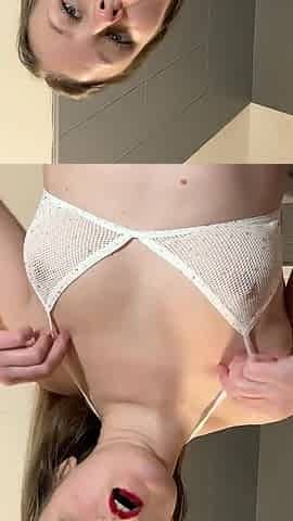 Cute Blonde Doing Body Tour
