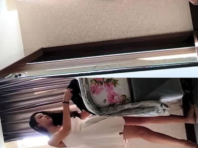 Skinny brunette amateurs dp solo