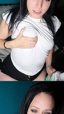 Beauty small tit amateur teen masturbating her shaved pussy