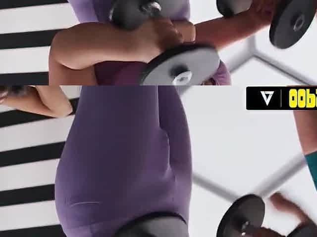 3 Angels Begin Hard Futanari Gym Trio