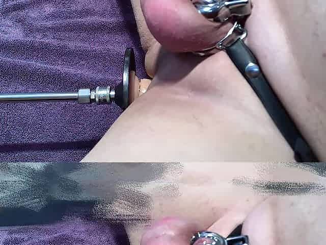 Just one more day banging my cunt with the machine whilst locked in chastity