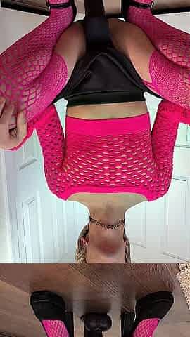 Femboy Kara Bounces on Giant Sextoy