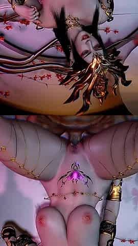 3D Horny Sexy Mature MILF Sitting on the Big Cock