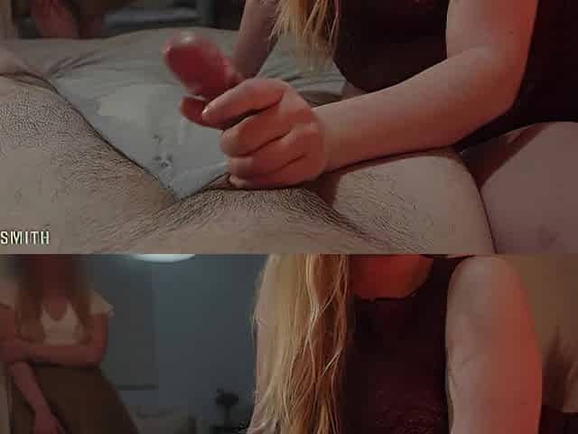 Step Daughter Watching Me Play With My Spouse's Jock