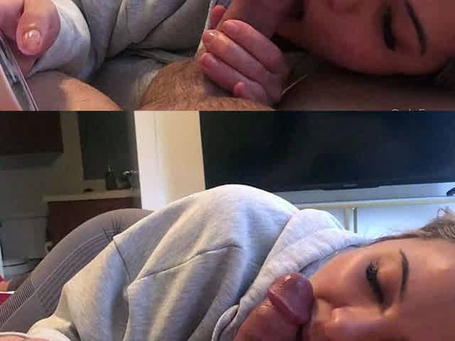 Amateur Blonde Blowjob CIM