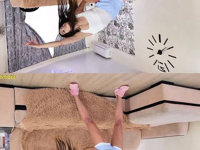 Flexi 18 Y.O Teen Stretching Her Long Legs