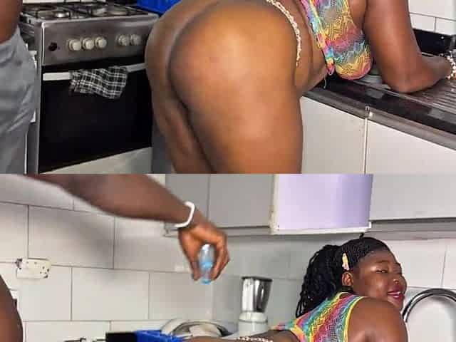 Giant butt and boobs get banged by biggest knob in kitchen