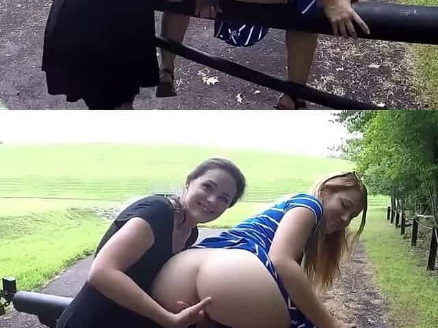 KhaleesiWilde & Sageness - Public Finger Banging