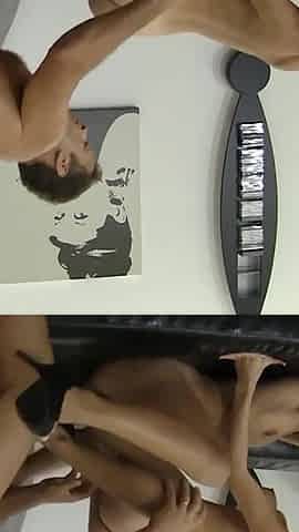 Two perfect babes playing with big cock
