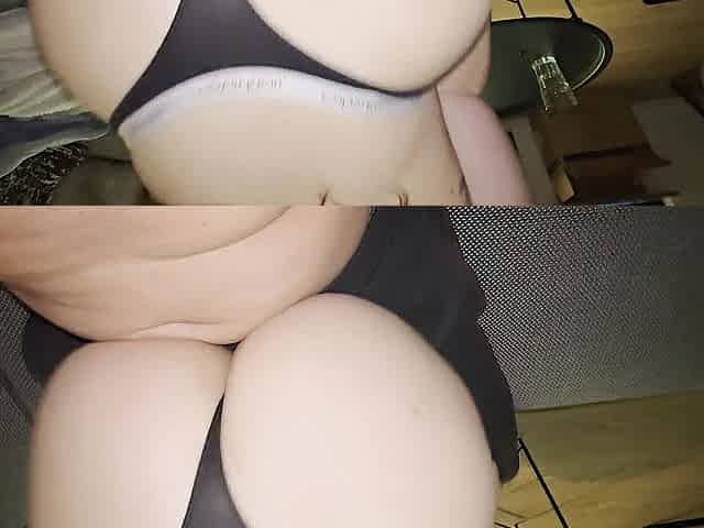 This guy nutted al over her booty crack during assjob - lengthy lasting!