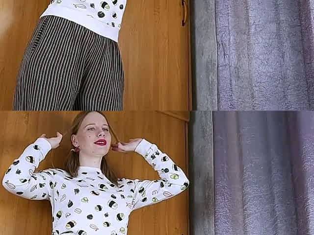 model masturbates in front of photographer